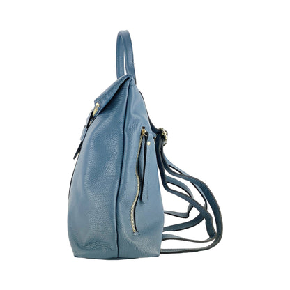 RENATO BORZATTA Sac à Dos Moderne Souple pour Femme – Cuir Véritable, Fabriqué en Italie
