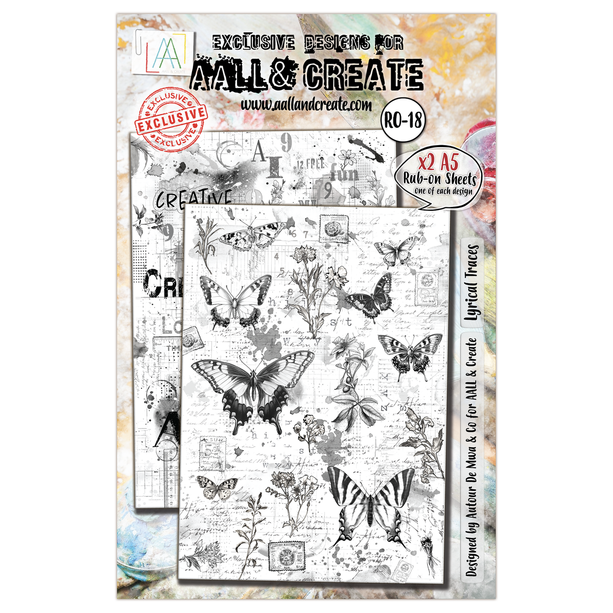 AALL and Create - Décals A5 - Traces Lyriques