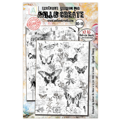 AALL and Create - Décals A5 - Traces Lyriques