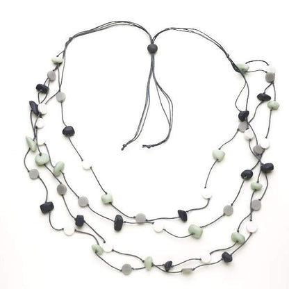 Resin Nugget & Disc Necklace