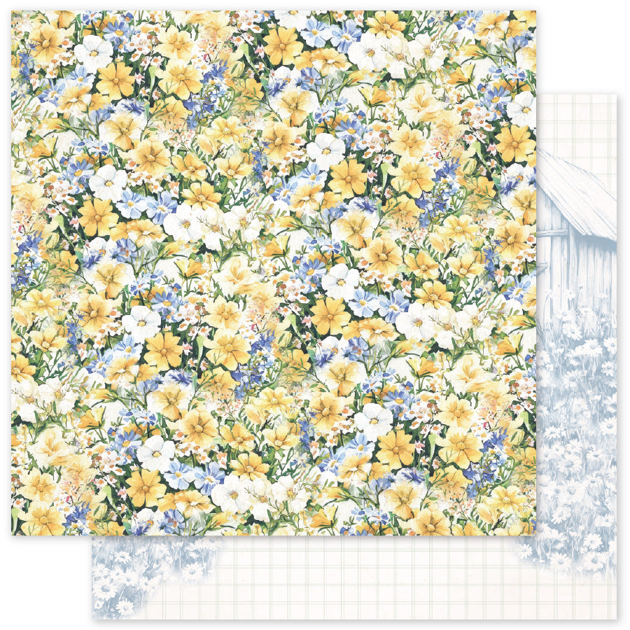 Papier Rustique Printemps Essentiels D 30,5 x 30,5 cm (Paquet de 12) 34266