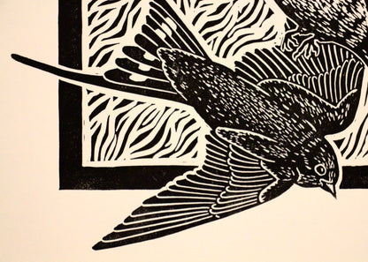 'Three Swallows' hand print
