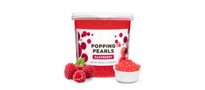 Raspberry Bursting Boba - 7 LB Jar - Popping Boba - Ships Free Within Canada on Orders Above CAD $199
