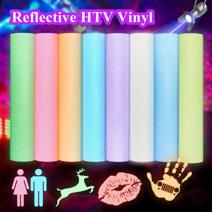 Vinyle thermocollant réfléchissant Teckwrap - Rouge pur | Vinyle thermocollant tendance et durable pour t-shirts et costumes