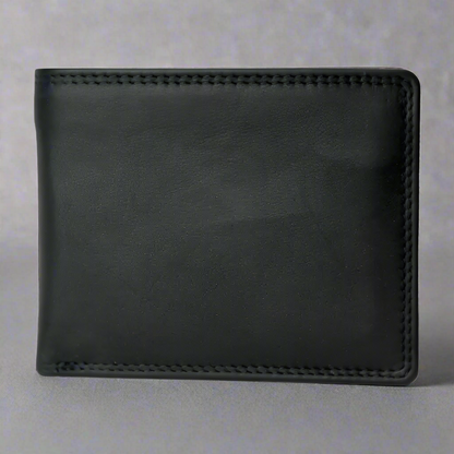 Portefeuille en cuir à deux volets Rugged Earth pour homme
