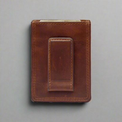 Porte-cartes Rugged Earth en cuir pour homme
