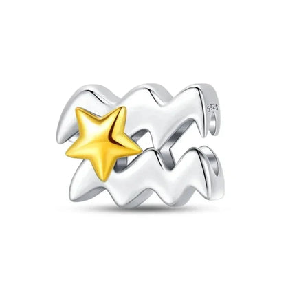 Breloque Zodiaque Délicate en Argent 925 : Personnalisez Votre Bracelet Avec Votre Constellation
