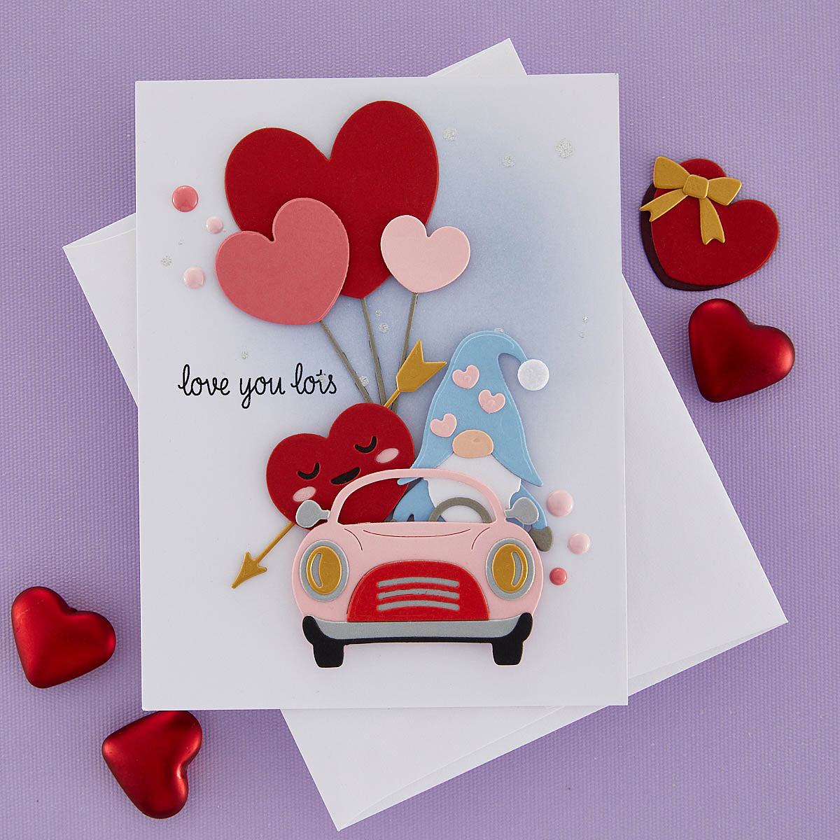 Matrice de découpe Gnome Drive Hearts for You de la collection Gnome Drive