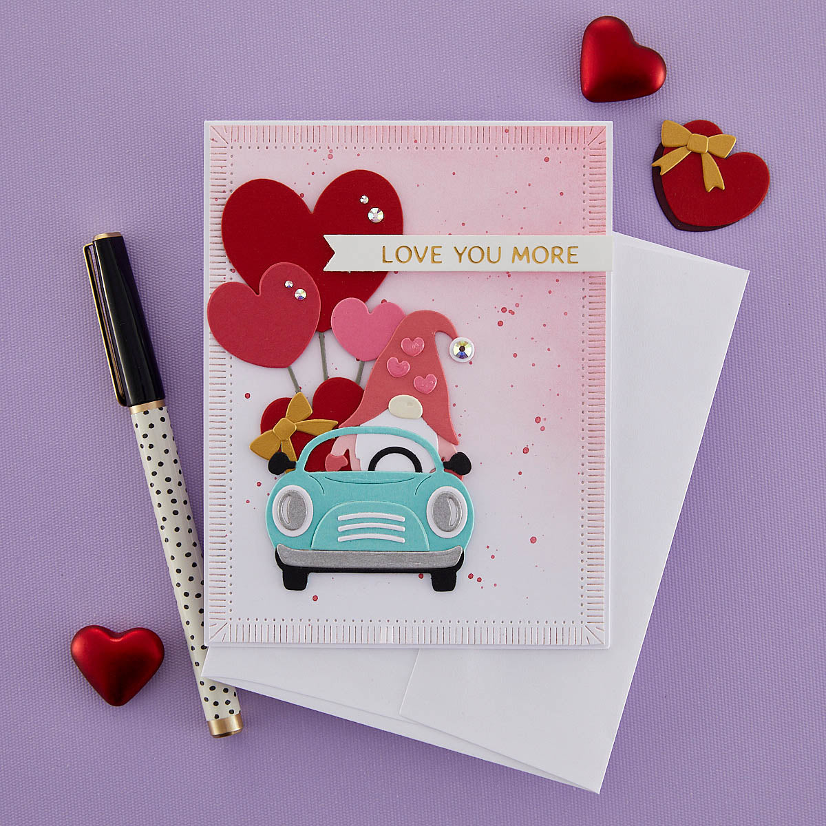 Matrice de découpe Gnome Drive Hearts for You de la collection Gnome Drive