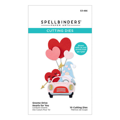 Matrice de découpe Gnome Drive Hearts for You de la collection Gnome Drive