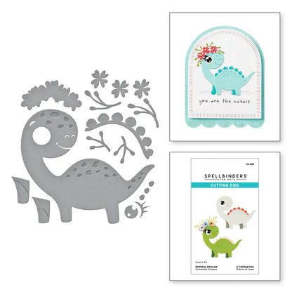Matrices de découpe Dinosaure Anniversaire de la collection Monster Birthday