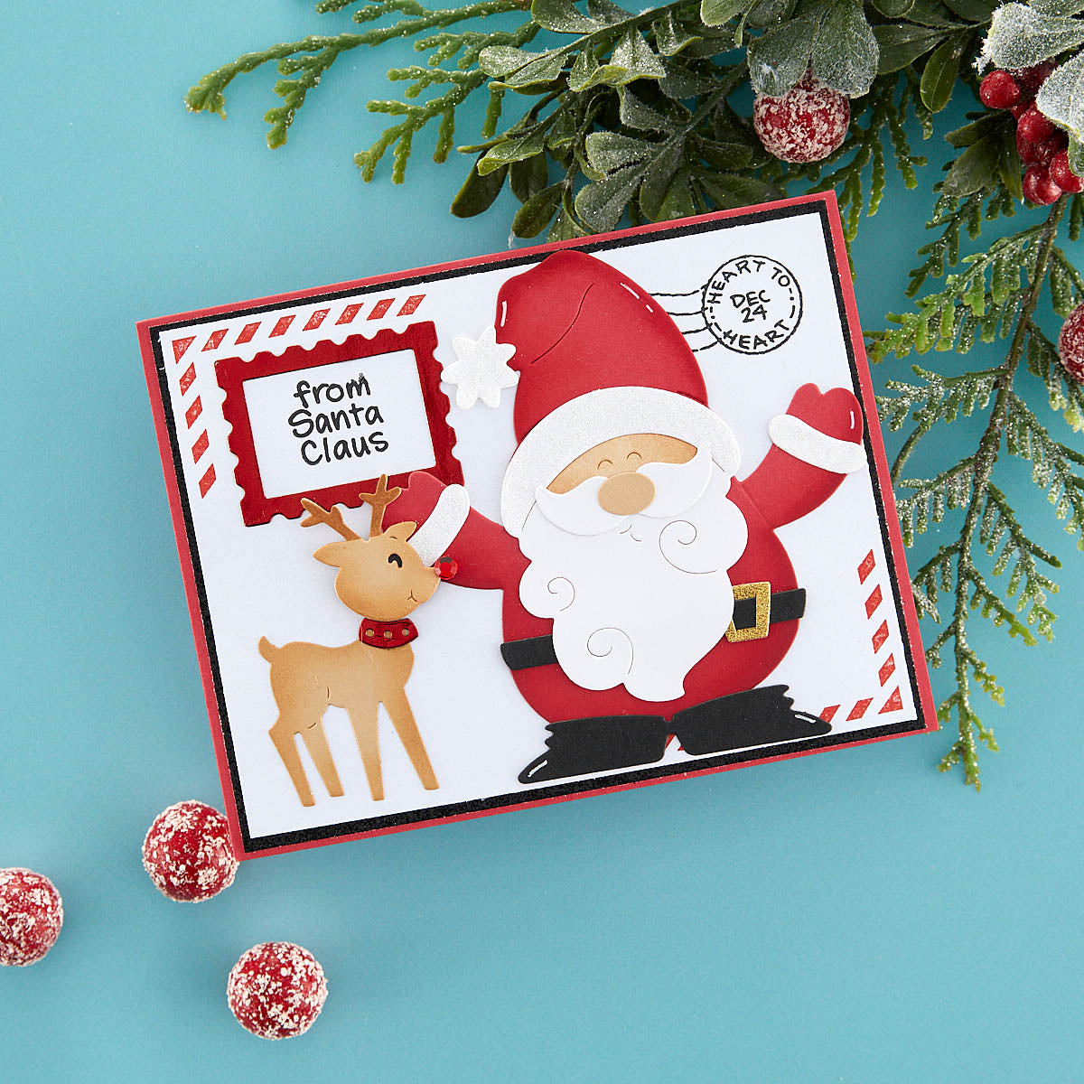 Matrices de découpe Santa Hugs de la collection Holiday Hugs par Stampendous