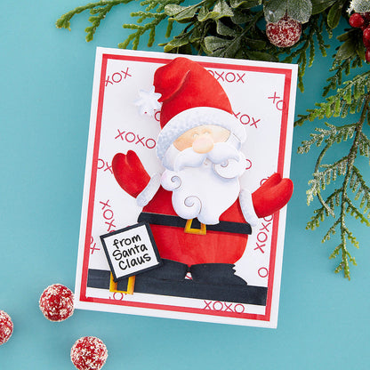Matrices de découpe Santa Hugs de la collection Holiday Hugs par Stampendous