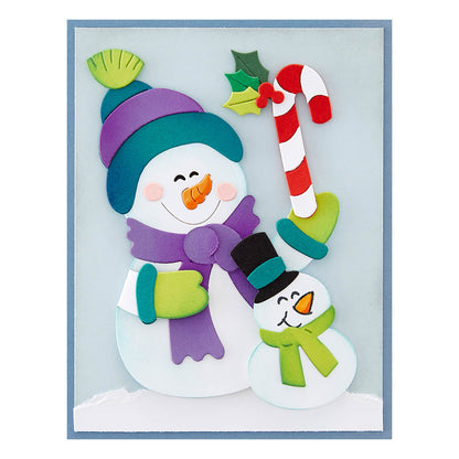 Matrices de découpe Bonhomme de Neige Câlins de la collection Holiday Hugs par Stampendous