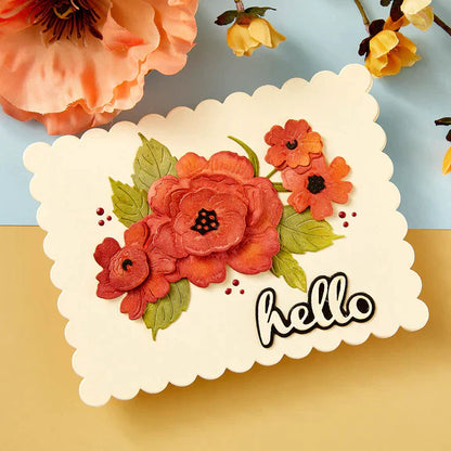 Matrices de découpe Vintage Florals de la collection From the Garden par Wendy Vecchi