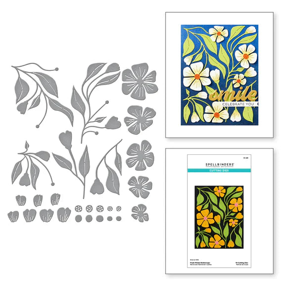 Matrices de découpe Fleurons de boutons d'or de la collection Fleurons