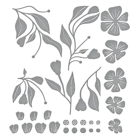 Matrices de découpe Fleurons de boutons d'or de la collection Fleurons