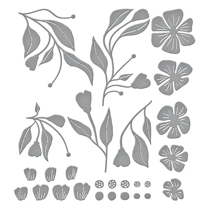 Matrices de découpe Fleurons de boutons d'or de la collection Fleurons