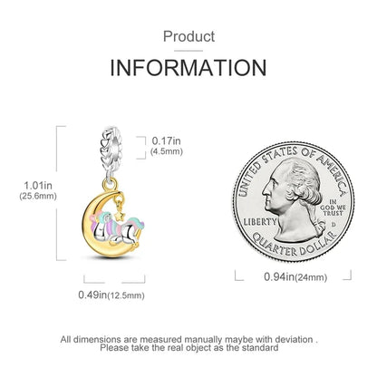 Breloque Licorne Onirique en Argent Sterling