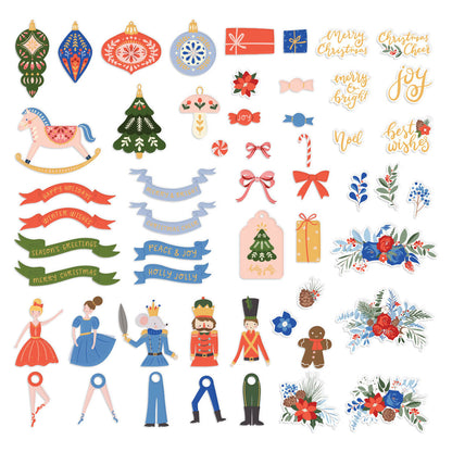 Découpes imprimées du ballet Casse-Noisette de la collection Nutcracker Sweet