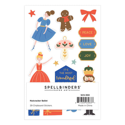 Autocollants en aggloméré Casse-Noisette de la collection Nutcracker Sweet