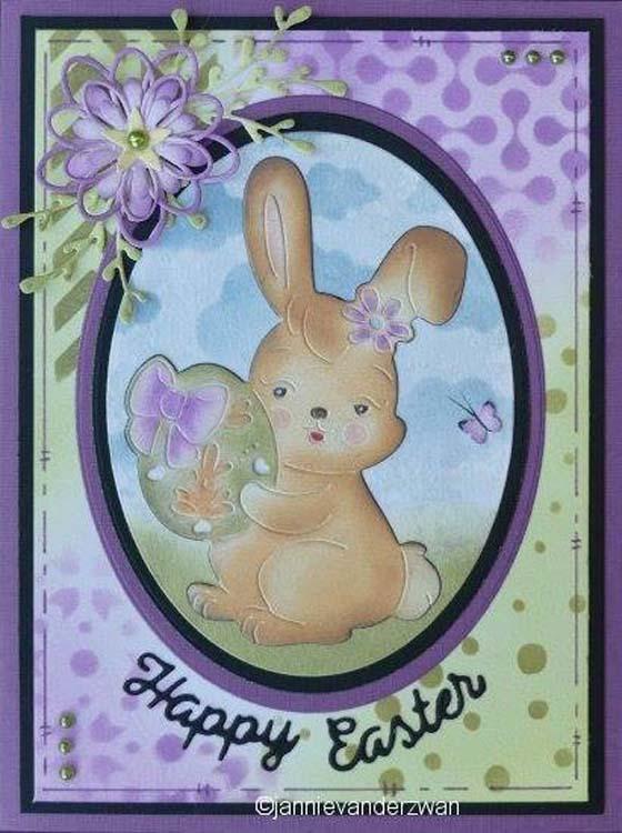 Nellie's Choice - Matrice de découpe Lapin de Pâques Bleu