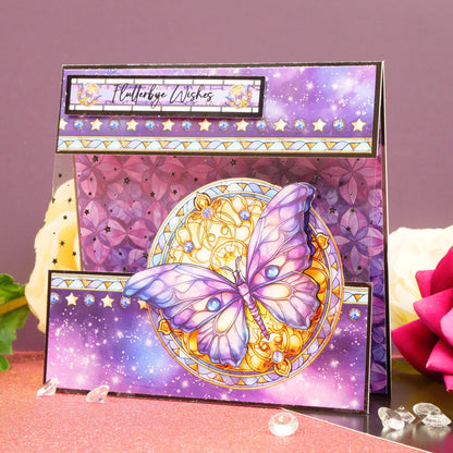 Bloc de papier Mondes mystiques en vitrail 20 x 20 cm