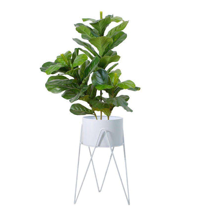 Cache-pot Shira blanc avec pieds épingle (61cm)