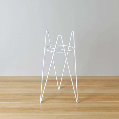 Cache-pot Shira blanc avec pieds épingle (61cm)