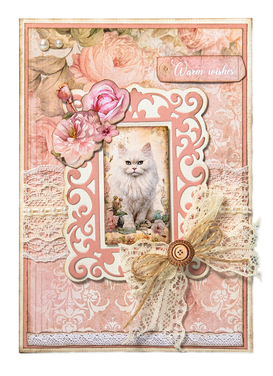 Bloc de papier design SL Papier de fond Le Secret d'un Chat 36 feuilles