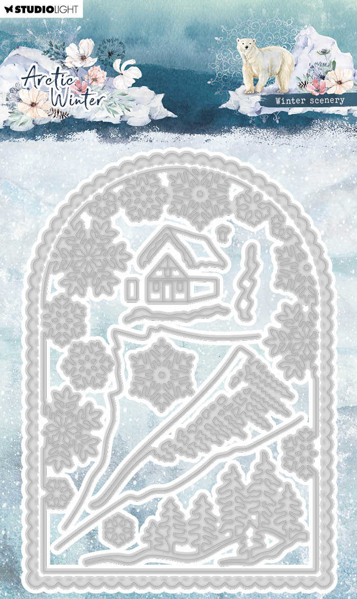 SL Matrices de découpe Paysage d'hiver Artic Hiver 100x143x1mm 14 PC nr.763
