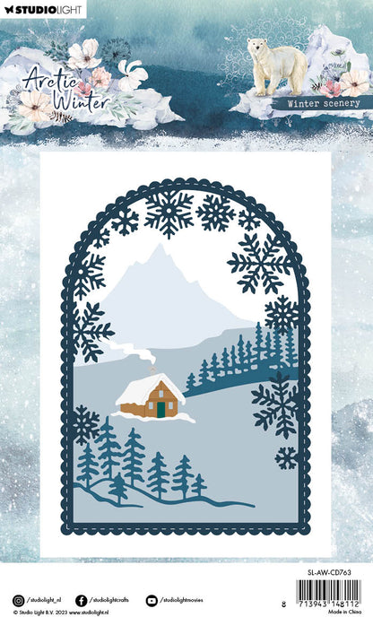 SL Matrices de découpe Paysage d'hiver Artic Hiver 100x143x1mm 14 PC nr.763