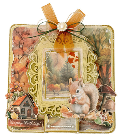 SL Cutting Die Wooden Frame Charming Autumn 4 Pieces