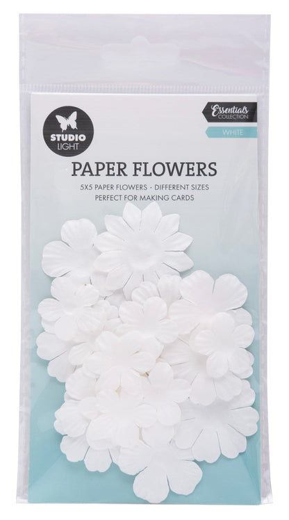 SL Fleurs en papier 25x Consommables blancs 25 PC