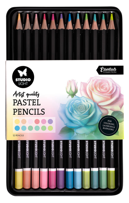 Crayons SL 12 Couleurs Nuances Pastel Essentiels 12 Pièces