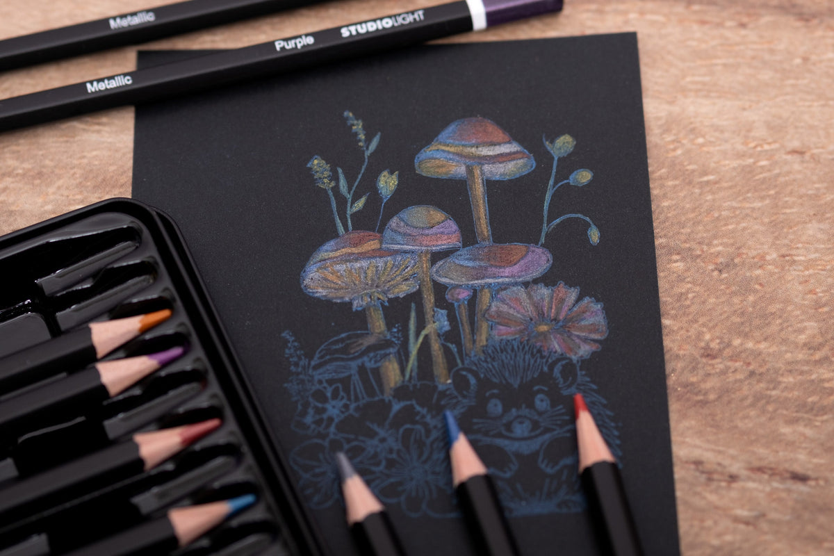 Crayons SL 12 Couleurs Fini Métallique Essentiels 12 Pièces