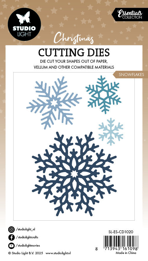 SL Matrice de découpe Flocons de neige Essentiels 4 pièces