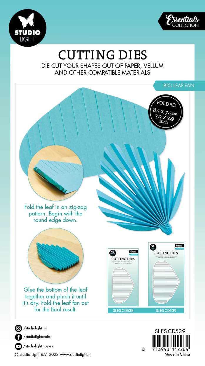 Matrices de découpe SL Feuille de Grande Taille Éléments Essentiels 85x140x1mm 1 PC nr.539