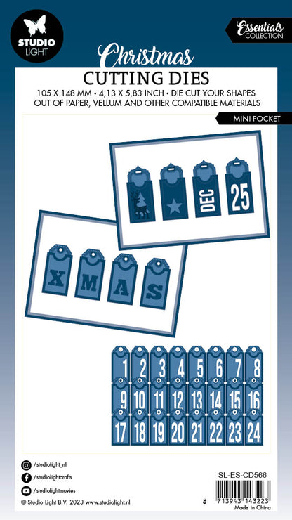 SL Matrice de découpe Mini Pocket Essentials 94x137x1mm 29 pièces n°566