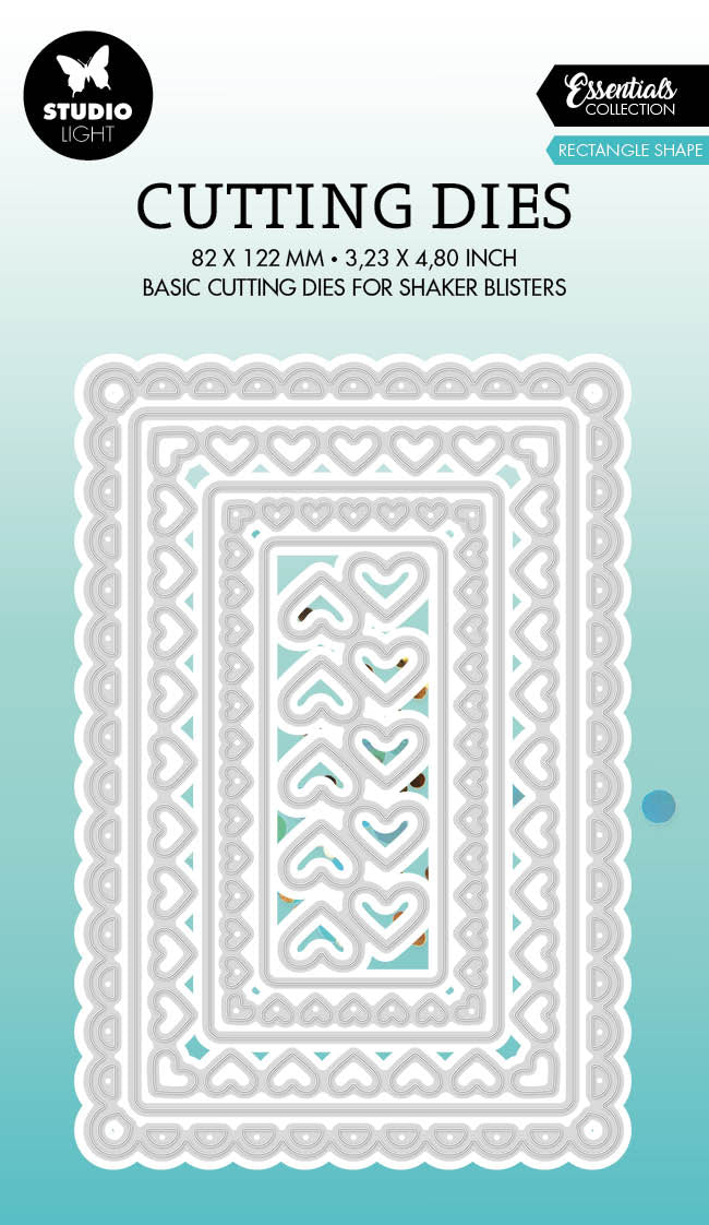 SL Matrice de découpe Forme Rectangle Essentials 82x122x1mm 7 pièces réf. 579