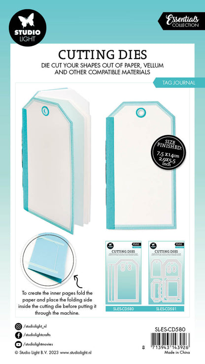 SL matrice de découpe Tag Journal Essentials 98x140x1mm 7 pièces n°580