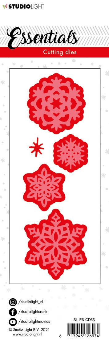 SL Matrice de découpe Noël Petits Flocons de Neige 2 Essentials 50x150mm n°66