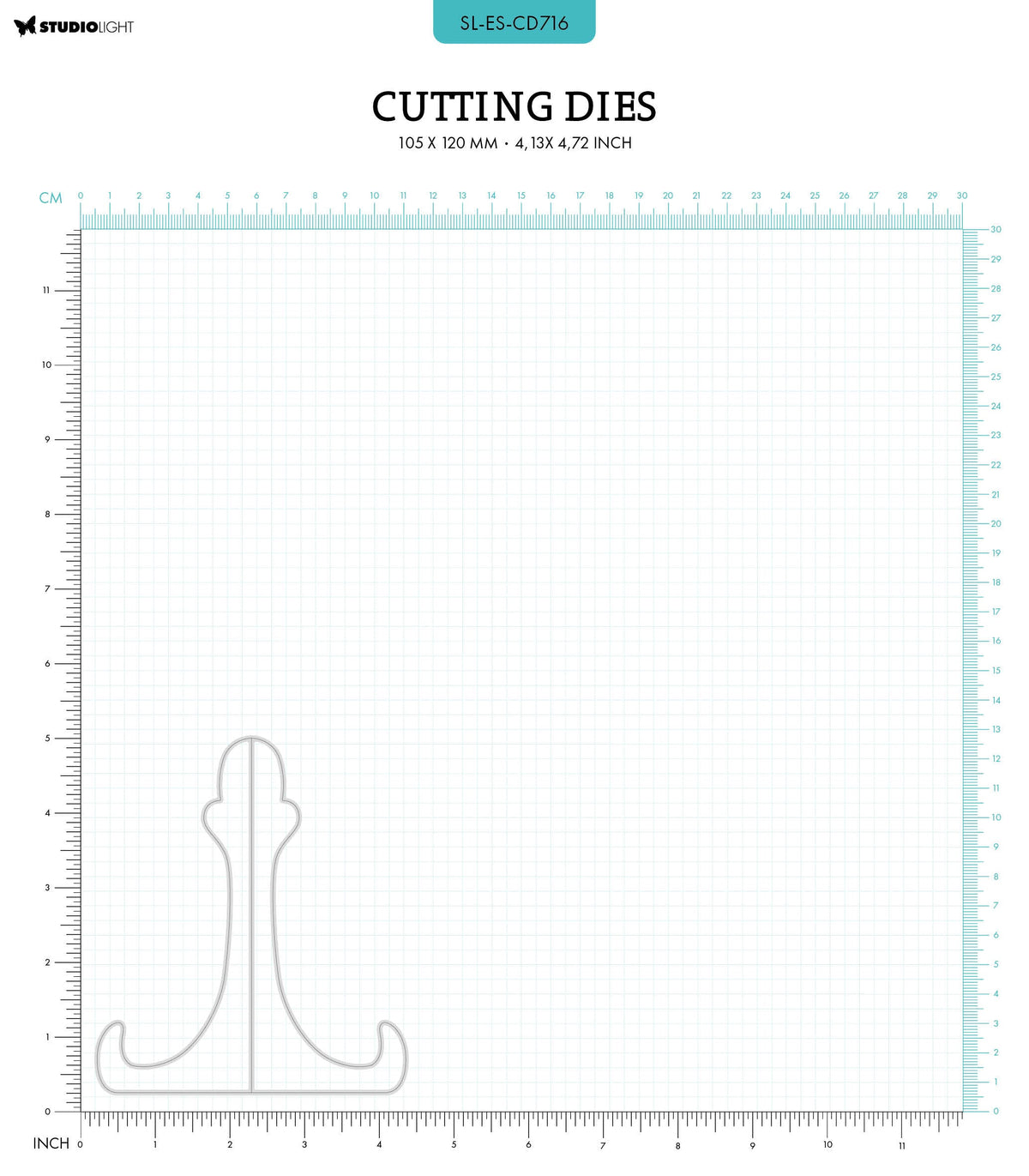 SL Cutting Dies Support de cartes Essentials 105x120x1mm 1 pc n°716