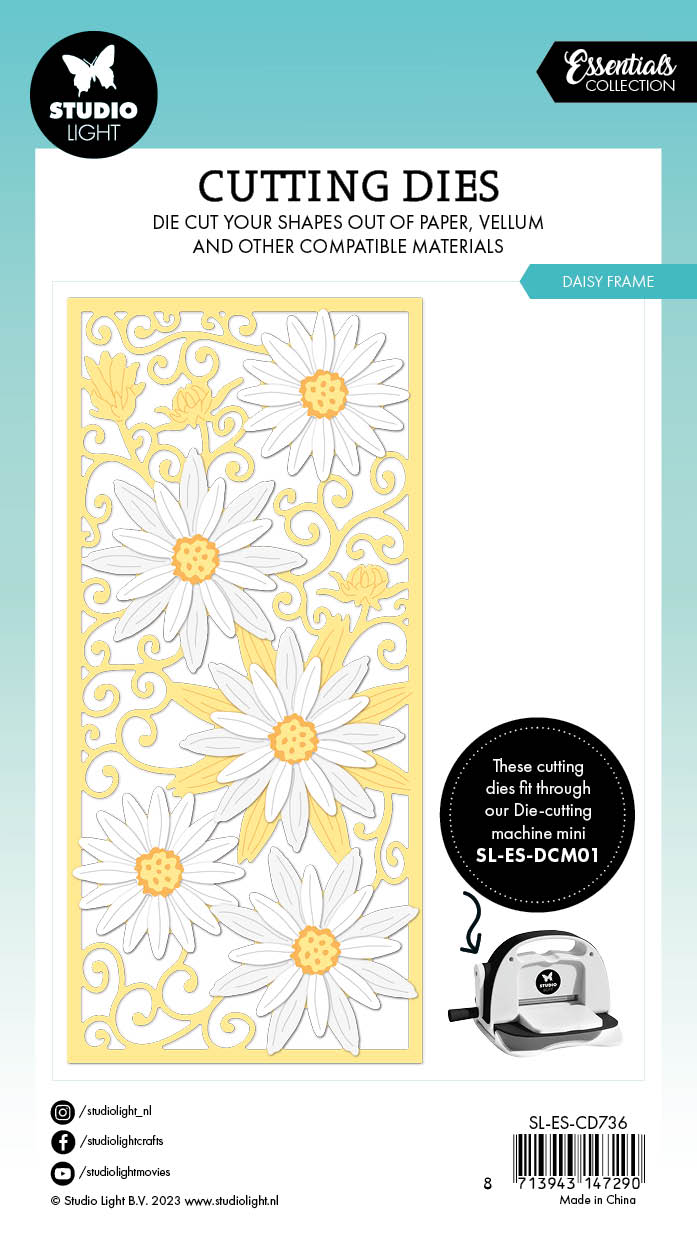 SL Matrices de découpe Cadre marguerite Essentials 106x142x1mm 8 PC n°736