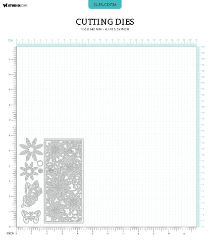 SL Matrices de découpe Cadre marguerite Essentials 106x142x1mm 8 PC n°736