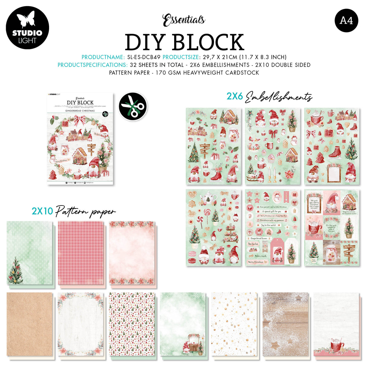 SL DIY Bloc Essentiels de Noël 294x210x9mm 32F nr.49
