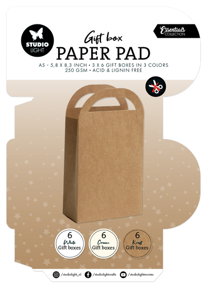 SL Giftbox Paper Pad Giftbag Essentials 18 Sheets