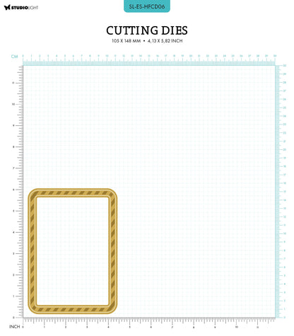 Matrices de découpe à chaud SL Motif A6 Bordure Essentiels 3 pièces