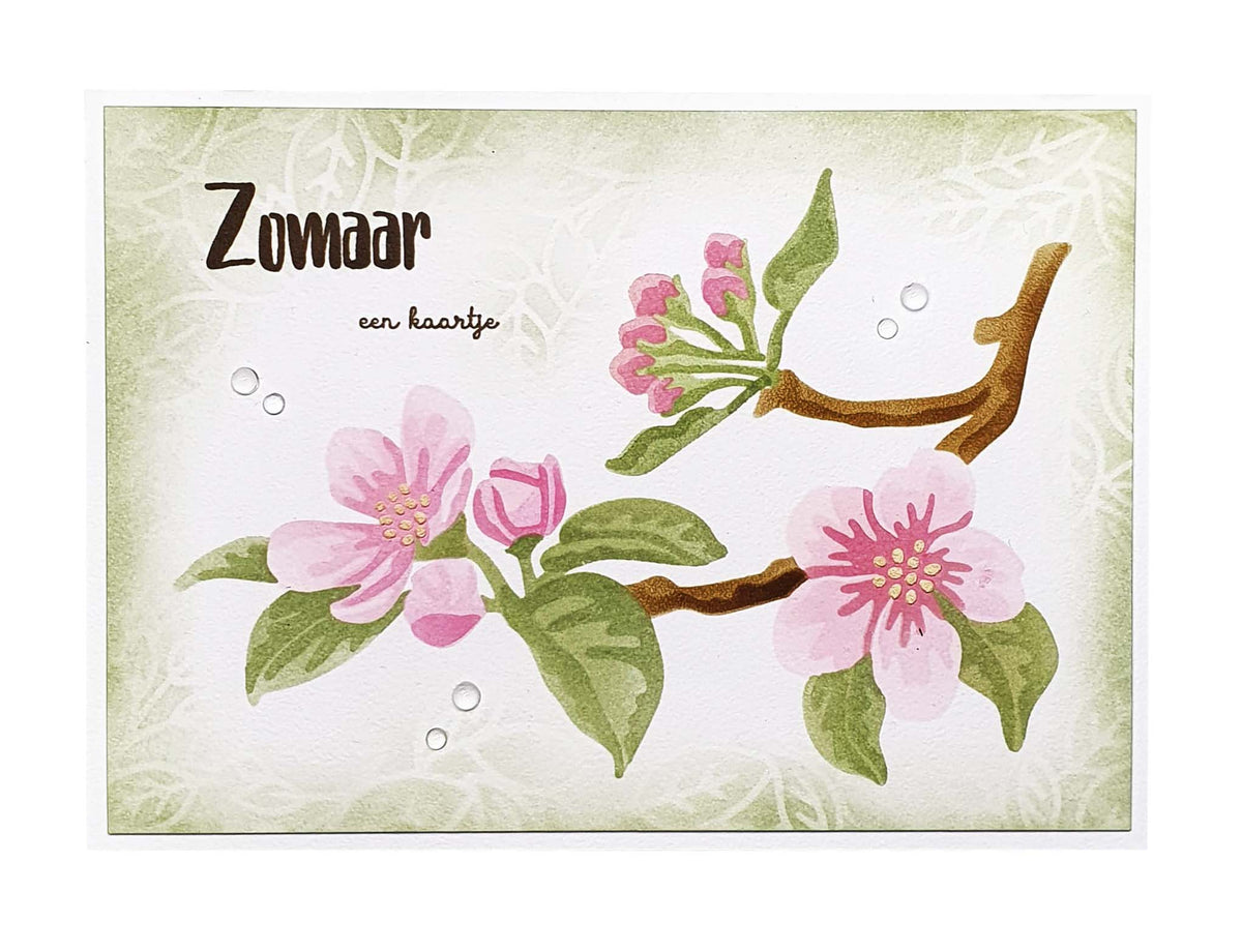Pochoir SL Apple Blossom Essentials 150x210x1mm 1 pc n° 173