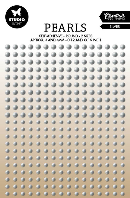 SL Perles Autocollantes Perles Argent Essentiels 105x160x4mm 336 pc n°28
